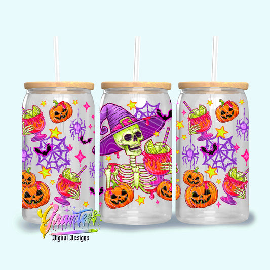 Midnight Margarita/Michelada 16oz Tumbler Template Design PNG,  for UVDTF or Sublimation Printing PNG Only!!