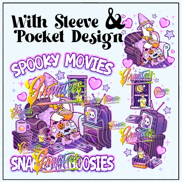 Scary Goose Png With Sleeve & Pocket Design for DTF or Shirt Printing, PNG Only!