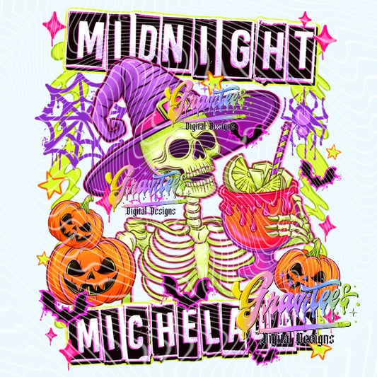 Midnight Michelada Design Png for DTF or Shirt Printing, PNG Only!