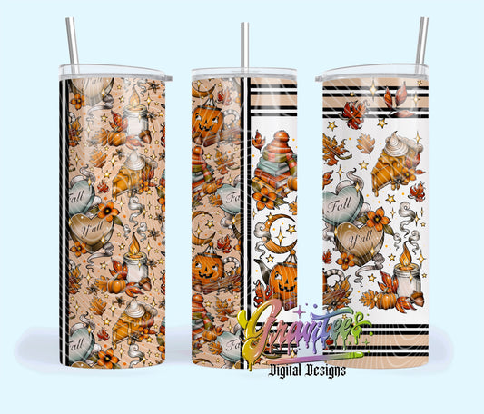 Fall Y’all 20 oz Tumbler Design for UVDTF or Sublimation Printing PNG Only!