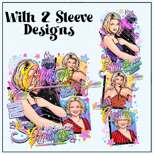Teenage Witch With Two Sleeves Png for DTF or Shirt Printing, PNG Only!