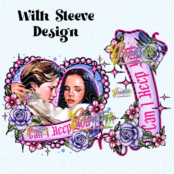 Can I Keep You Design with Sleeve Design PNG, Ghost Design for DTF or Shirt Printing PNG Only