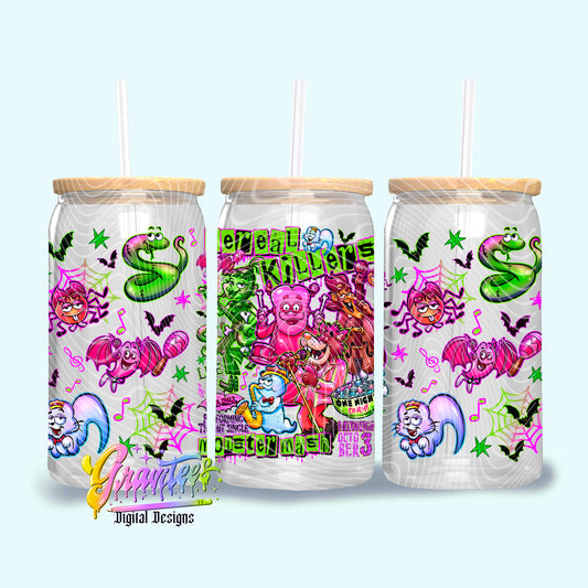 Cereal Killers 16oz Tumbler Template Design PNG,  for UVDTF or Sublimation Printing PNG Only!!