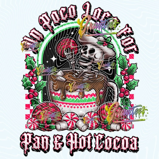 Loco For Pan & Hot Cocoa Design for DTF or Sublimation Shirt Printing, PNG Only