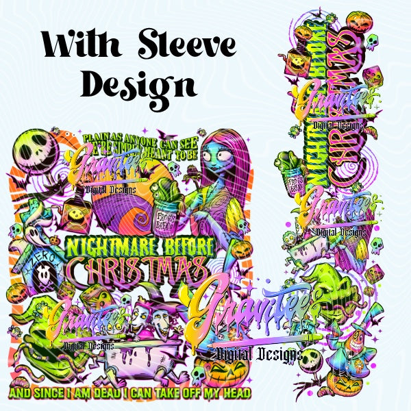 NIGHTMARE With Sleeve  Design Png for DTF or Shirt Printing, PNG Only!