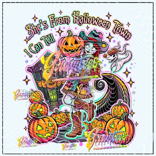Halloween Cowgirl  Png for DTF or Shirt Printing, PNG Only!