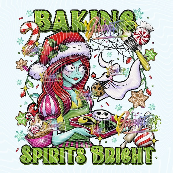 Baking Spirits Bright Design for DTF or Sublimation Shirt Printing, PNG Only