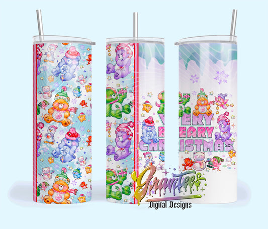 Cuties Christmas 20oz Tumbler Template Design PNG, Pan Christmas Design for UVDTF or Sublimation Printing PNG Only!