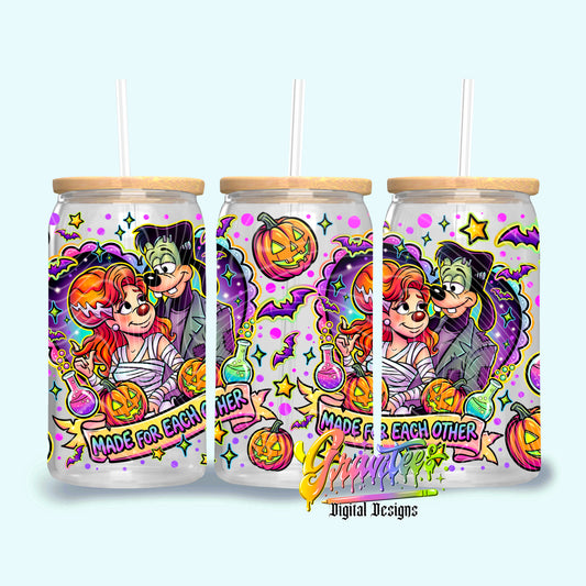 Made For Each Other 16oz Tumbler Template  Png for UVDTF or Sublimation Printing, PNG Only!