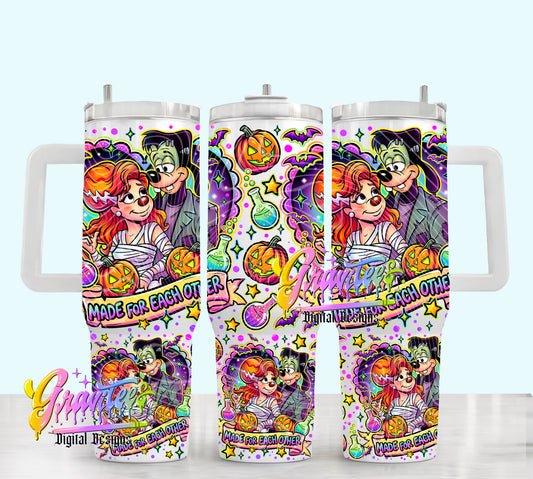 Made For Each Other 40oz Tumbler Template  Png for UVDTF or Sublimation Printing, PNG Only!