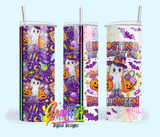 Halloween Shopping 20oz Tumbler Template  Png for UVDTF or Sublimation Printing, PNG Only!