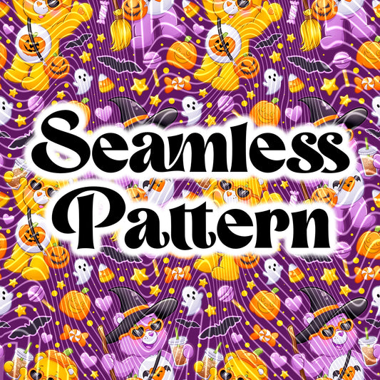 Halloween Carrying Seamless Design Png for UVDTF or Sublimation Printing, PNG Only!