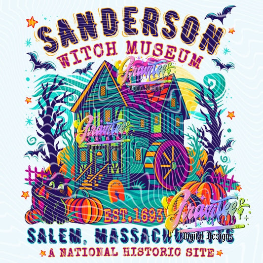 Witch Museum Design Png for DTF or Shirt Printing, PNG Only!