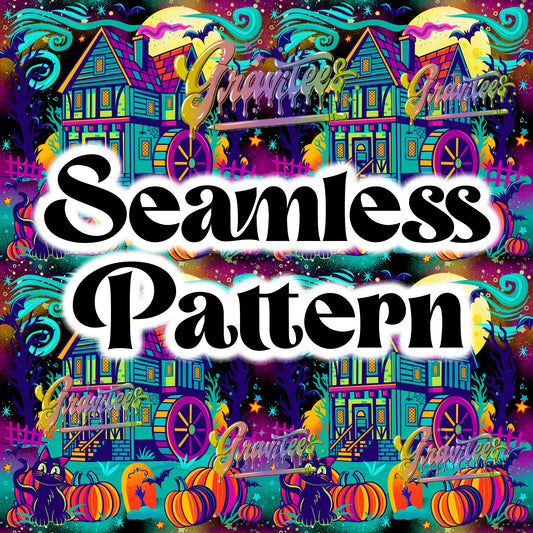 Witch Museum Seamless Design Png for DTF or Shirt Printing, PNG Only! (Copy)