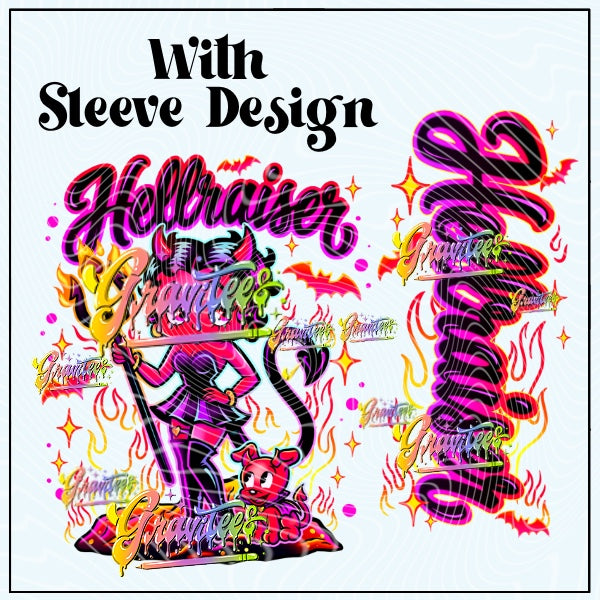 Hellraiser with Sleeve Png for DTF or Shirt Printing, PNG Only!