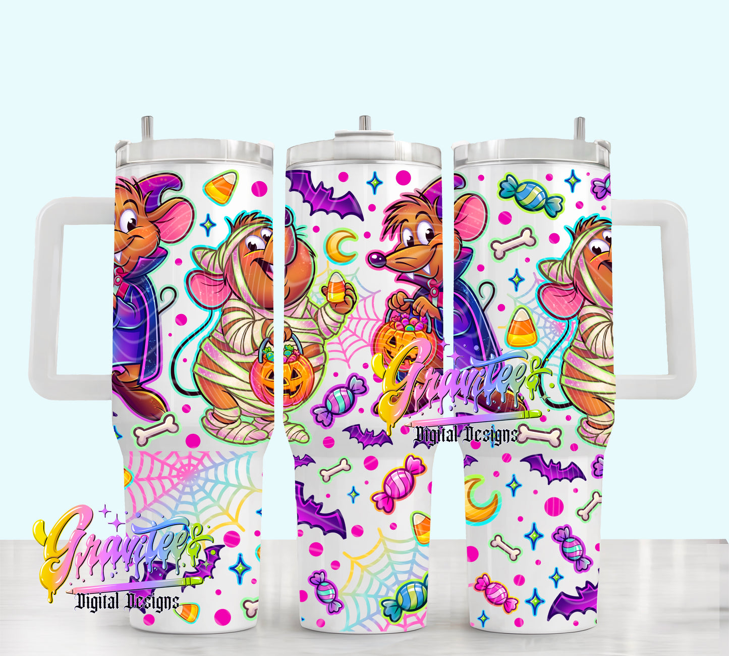 Trick Or Cheese 40oz Tumbler Template  Png for UVDTF or Sublimation Printing, PNG Only!