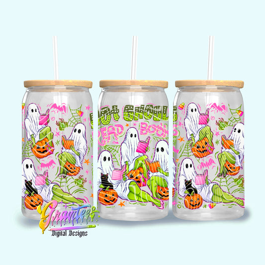 Hot Ghouls Read 16oz Tumbler Template Design PNG,  for UVDTF or Sublimation Printing PNG Only!!