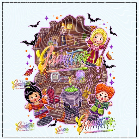 Pocket Witches Png for DTF or Shirt Printing, PNG Only!