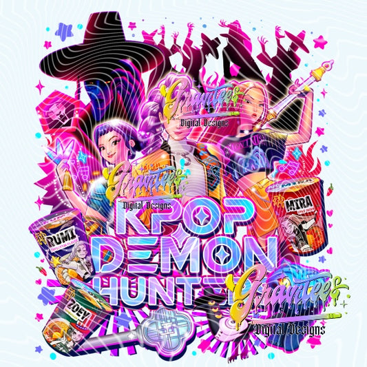 Pop Hunters Design Png for DTF or Shirt Printing, PNG Only!