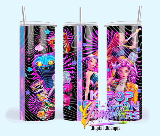 Pop Hunter 20oz Tumbler Template Design PNG,  for UVDTF or Sublimation Printing PNG Only!!