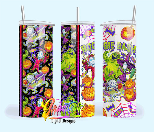 Nightmare Bash 20oz Tumbler Template  Png for UVDTF or Sublimation Printing, PNG Only!