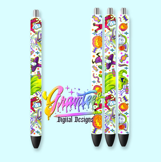 Nightmare Bash Pen Wrap Template Design PNG,  for UVDTF or Sublimation Printing PNG