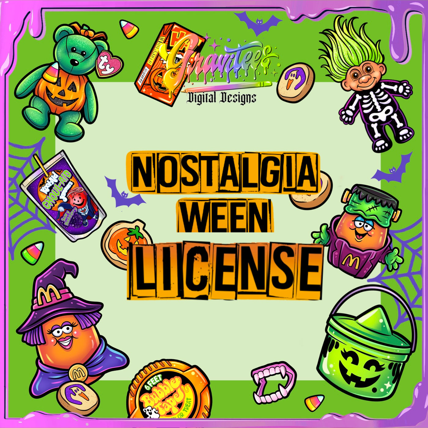 Nostalgia-ween Mini Bundle  License ONLY