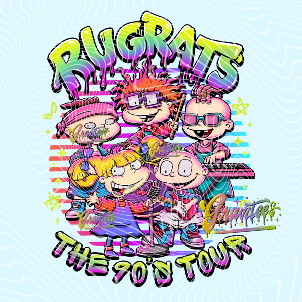 90’s Tour Png, Cartoon Band Clipart, Trendy 90’s Clipart, Clipart for DTF or Shirt Printing, PNG Only!