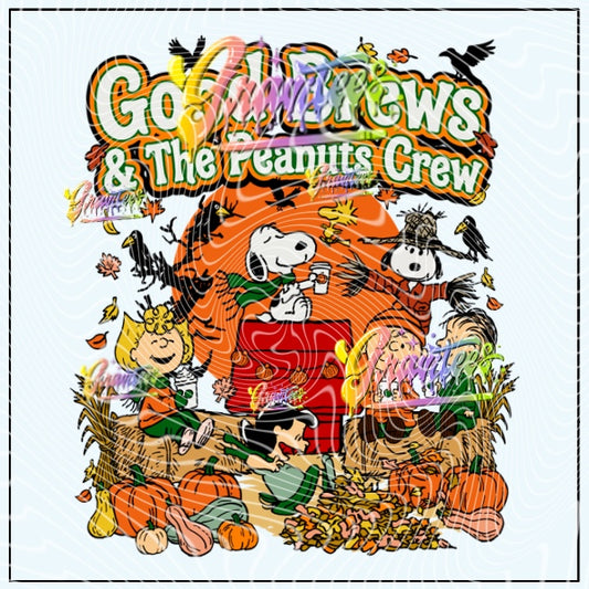 Fall Coffee Crew Png for DTF or Shirt Printing, PNG Only!