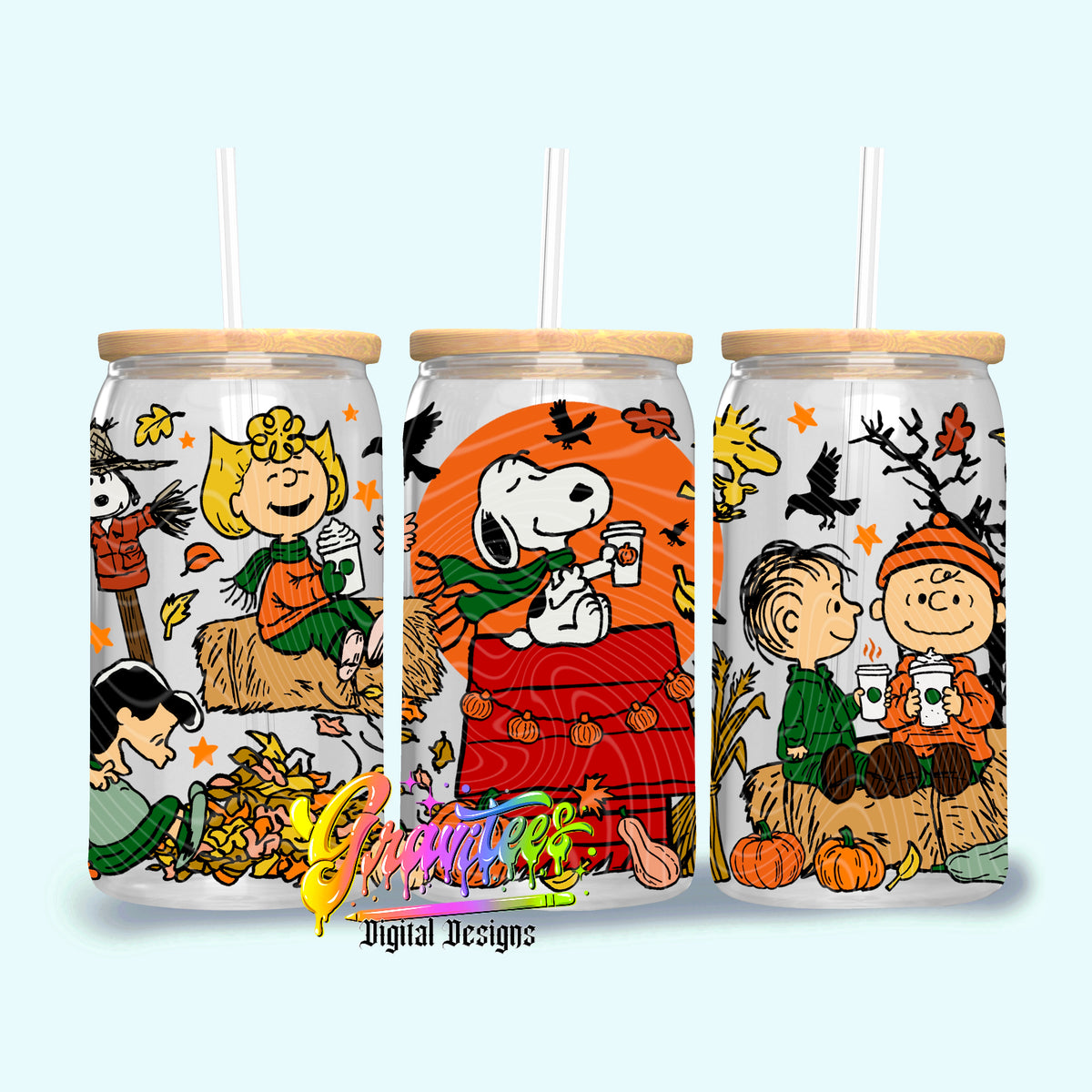 Fall Coffee Crew 16oz Tumbler Template  Png for UVDTF or Sublimation Printing, PNG Only!