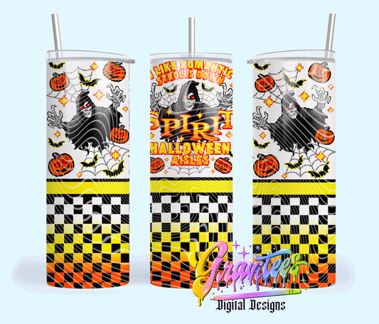 Halloween Shopping Design 20oz Tumbler Template Design PNG,  for UVDTF or Sublimation Printing PNG Only!!