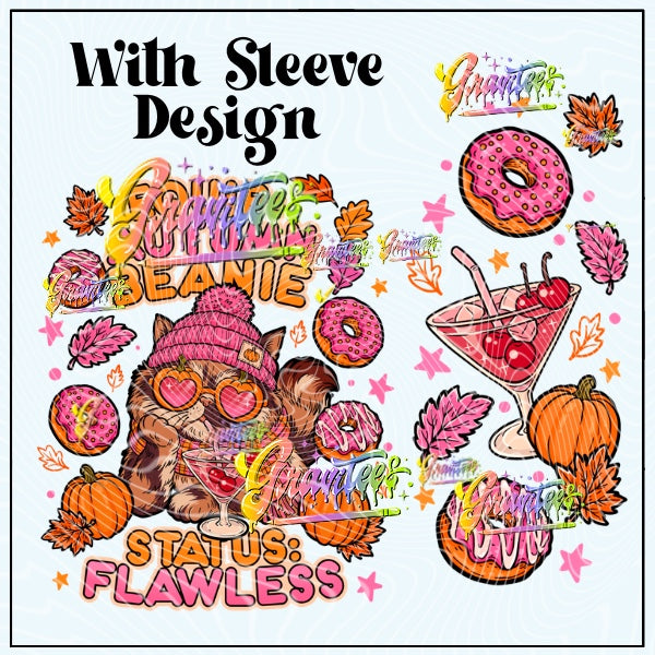 Equip Autumn Beanie With Sleeve Design Png for DTF or Shirt Printing, PNG Only!