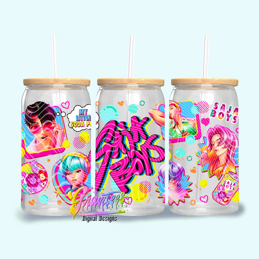 Demon Boys Design 16oz Tumbler Template Design PNG,  for UVDTF or Sublimation Printing PNG Only!!