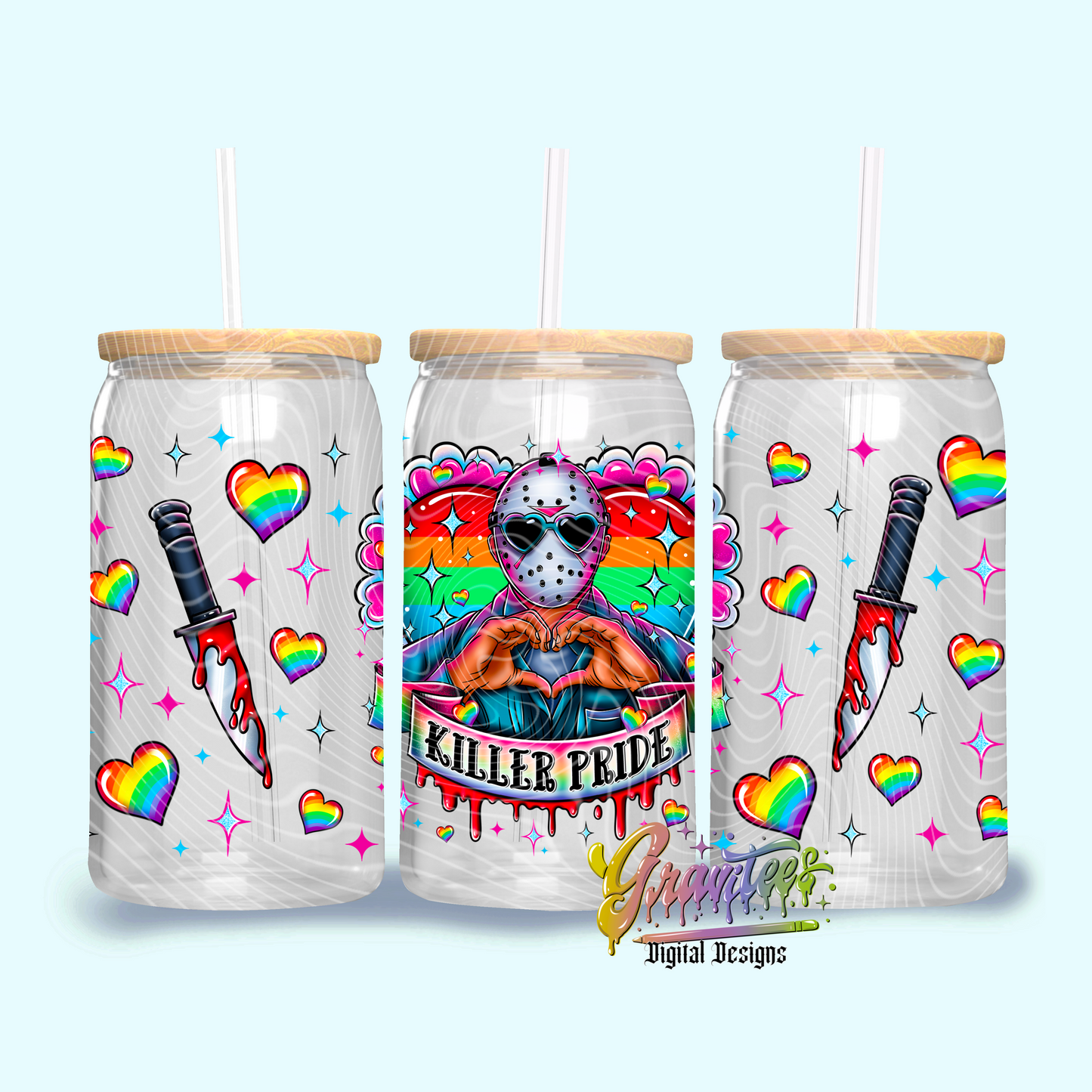Killer Pride Libbey Template Png, Pride Libbey Template for UVDTF or Sublimation Printing, PNG Only!