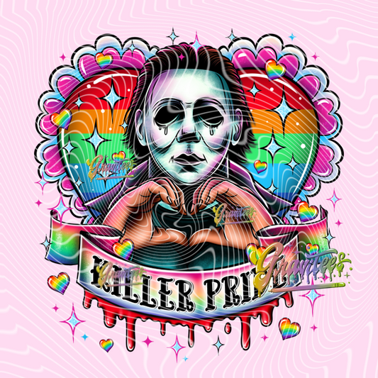 Killer Pride Png, Pride Clipart, Horror Pride Clipart, Clipart for DTF or Shirt Printing, PNG Only!