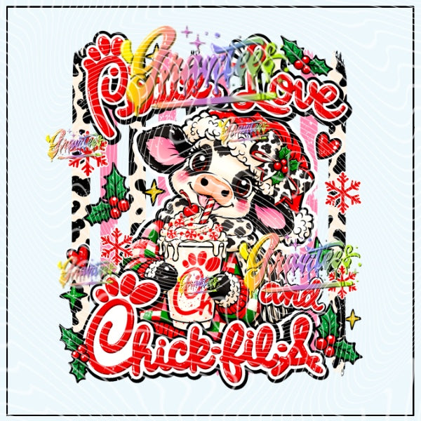 Peace Love & Chicken Png for DTF or Shirt Printing, PNG Only!