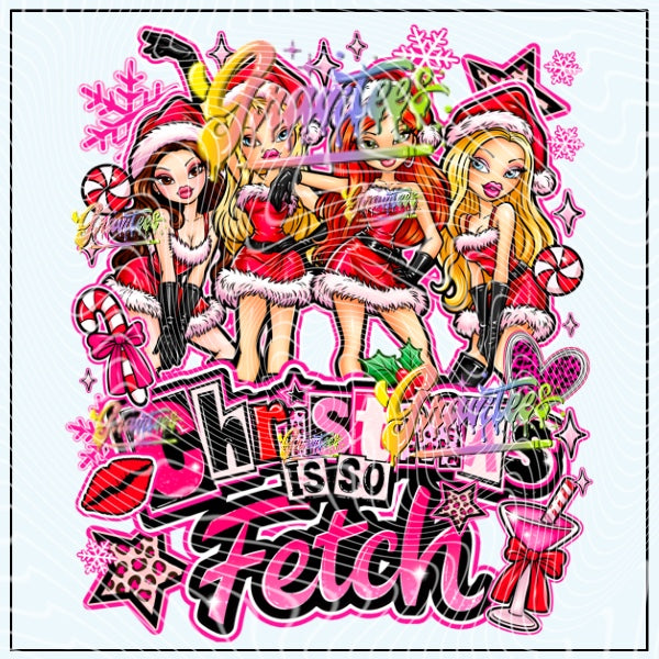 Fetch Christmas Dolls Png for DTF or Shirt Printing, PNG Only!