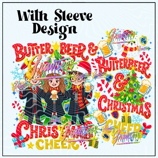 Christmas Cheer With Sleeve Png for DTF or Shirt Printing, PNG Only!