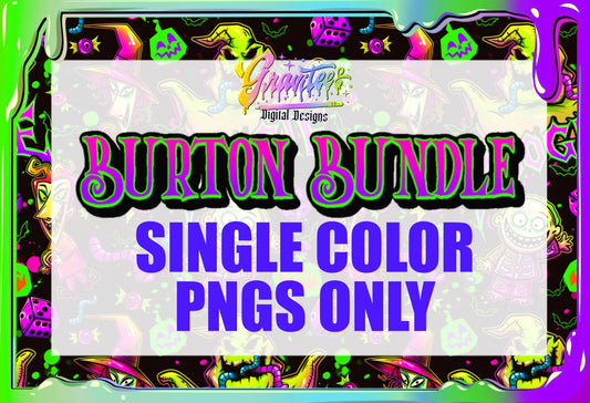 Burton Bundle Single Color PNGS ONLY! For Screenprinting