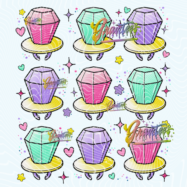 90’s Throwbacks Design Png, 90s Clipart, Ring Pop Clipart,  Clipart for DTF or Shirt Printing, PNG Only!