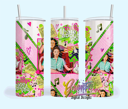 Don’t Hate You 20oz Tumbler Template Design PNG,  for UVDTF or Sublimation Printing PNG Only