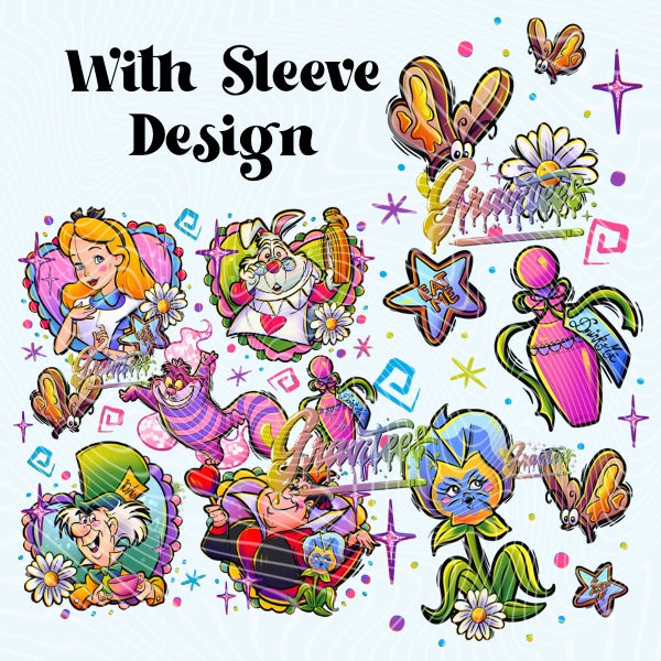 Rabbit Hole With Sleeve Design Png for DTF or Shirt Printing, PNG Only!