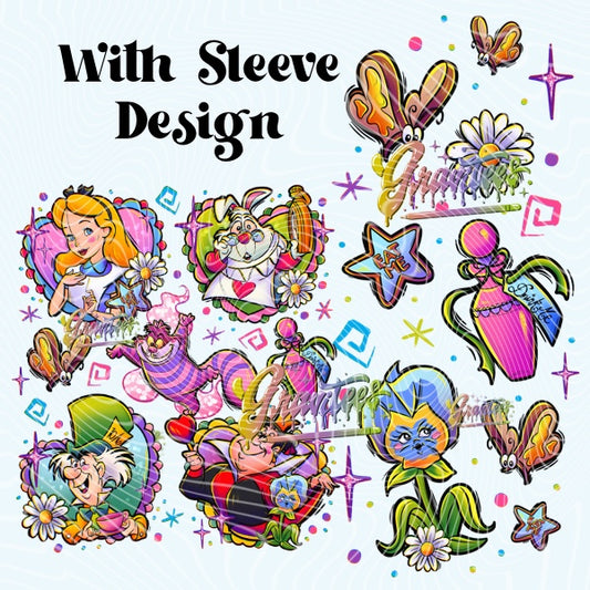 Rabbit Hole With Sleeve Design Png for DTF or Shirt Printing, PNG Only!