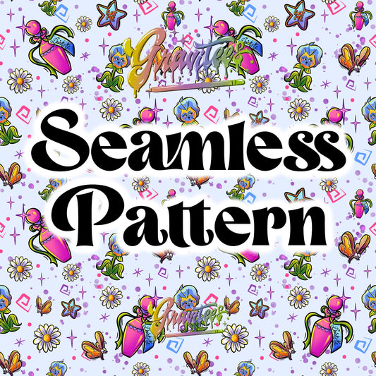 Rabbit Hole Coordinating Seamless Design Png for DTF or Shirt Printing, PNG Only!