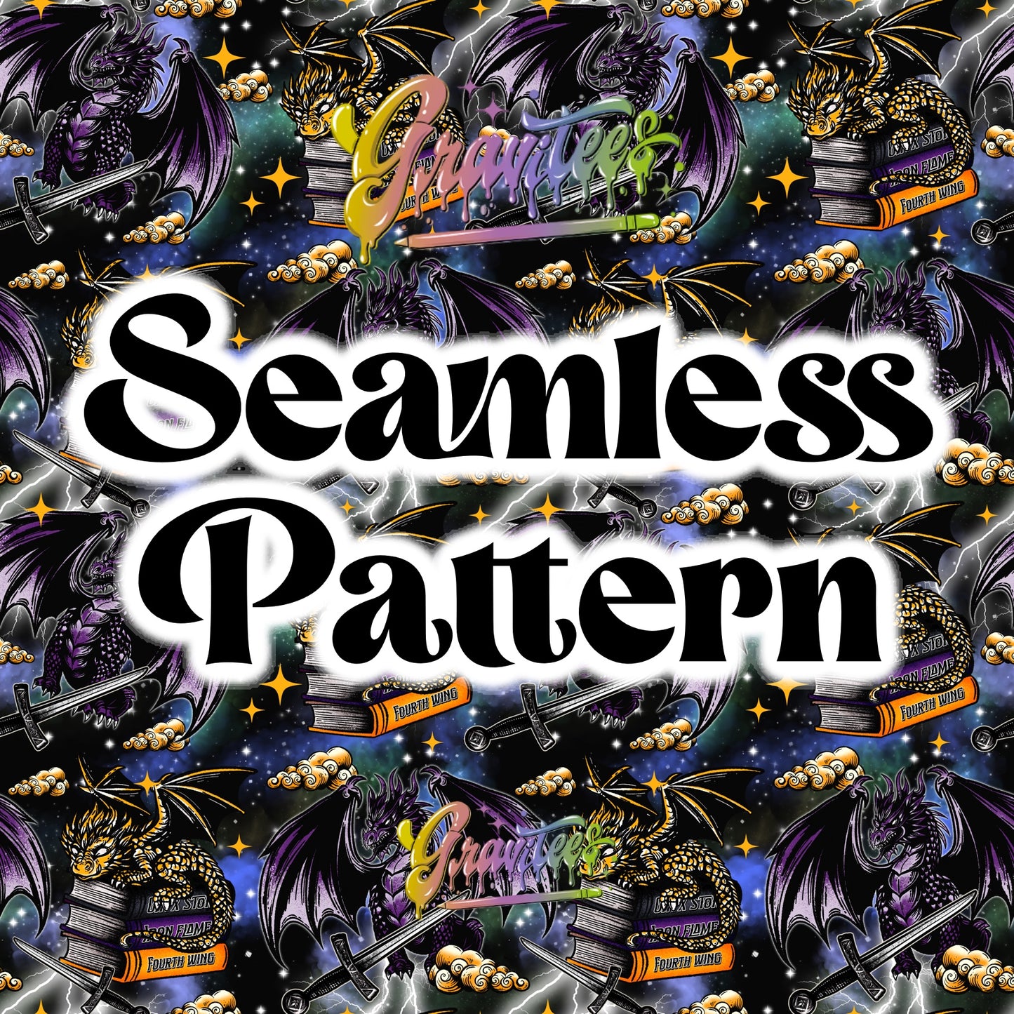 DRAGON Seamless Design Png for DTF or Shirt Printing, PNG Only! (Copy) (Copy)