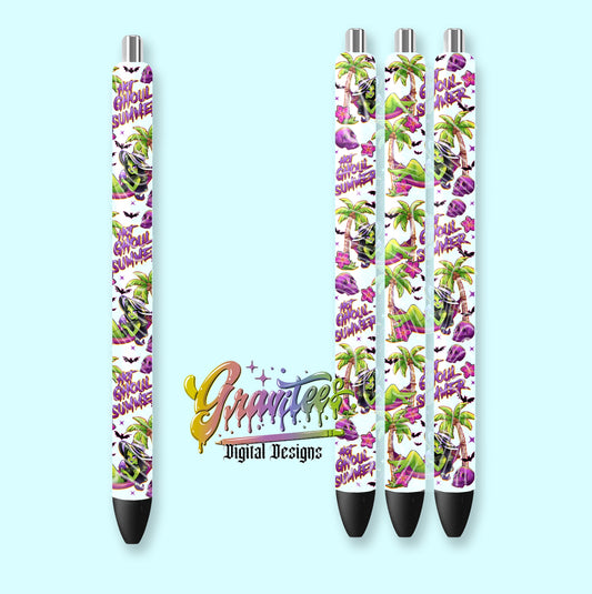 Hot Ghoul Summer Pen Wrap Design Png for DTF or Shirt Printing, PNG Only!