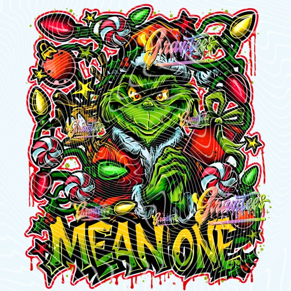 MEAN ONE Design Png for DTF or Shirt Printing, PNG Only!