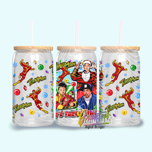 TURBO TIME 16oz Tumbler Template Design PNG, Fall  Design for UVDTF or Sublimation Printing PNG Only! (Copy)