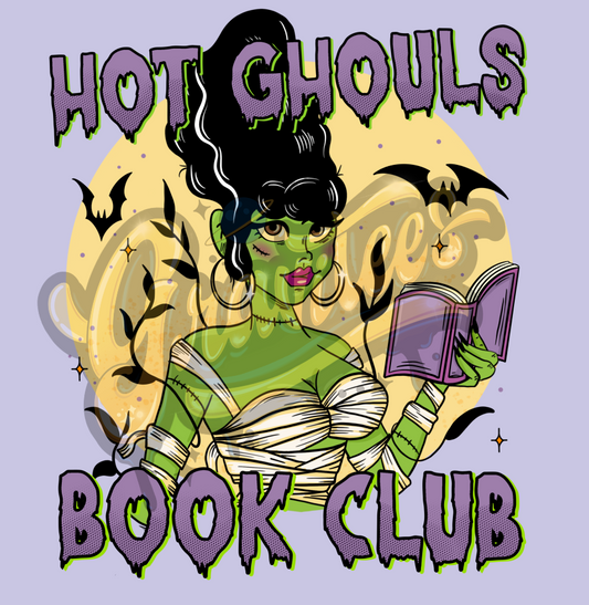 Hot Ghoul Book Club PNG, Book Clipart, Book Club Clipart, Hot Ghoul Clipart for DTF or Shirt Printing, PNG Only!