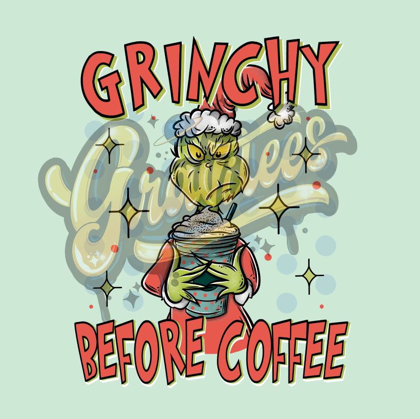 Grouchy Coffee Clipart, Christmas Movie PNG, Christmas Clipart, Coffee Clipart for DTF or Shirt Printing, PNG Only!